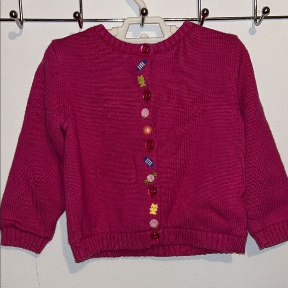 Pink Button Cardigan 2T - Picture 1 of 3
